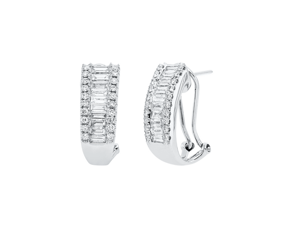 Brogle Selection diamond hoop earrings Brogle Selection diamond hoop earrings