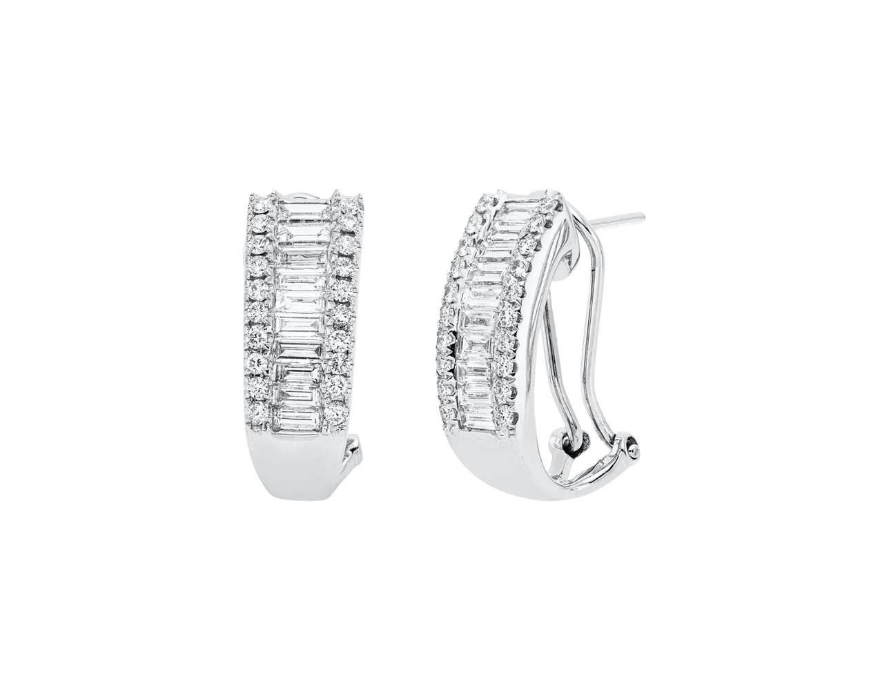 Brogle Selection diamond hoop earrings Brogle Selection diamond hoop earrings