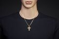 Brogle Classic cross pendant in gold