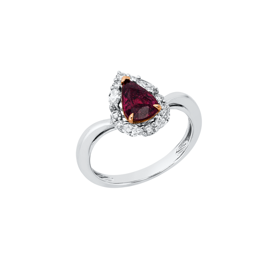Brogle Selection bicolour ruby ring