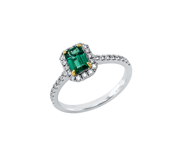 Brogle Classic Bicolor Smaragdring