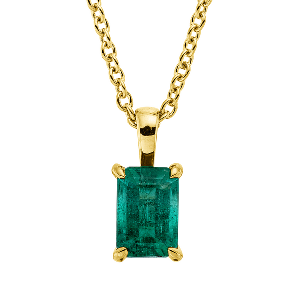 Brogle Classic necklace with emerald pendant