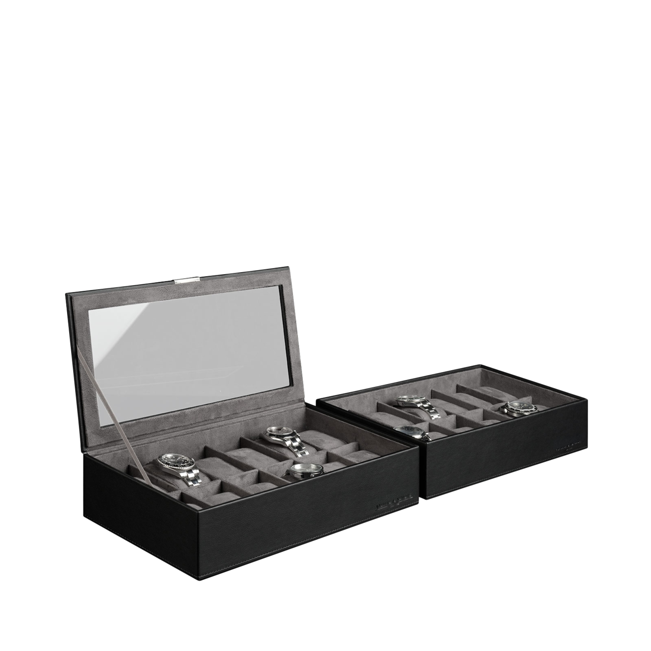 Heisse & Söhne Stackable Jewelry Box Mirage XL - Top: Watch Box for 12 Watches