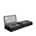Heisse & Söhne Stackable Jewelry Box Mirage XL - Top: Watch Box for 12 Watches Heisse & Söhne Stackable Jewelry Box Mirage XL - Top: Watch Box for 12 Watches