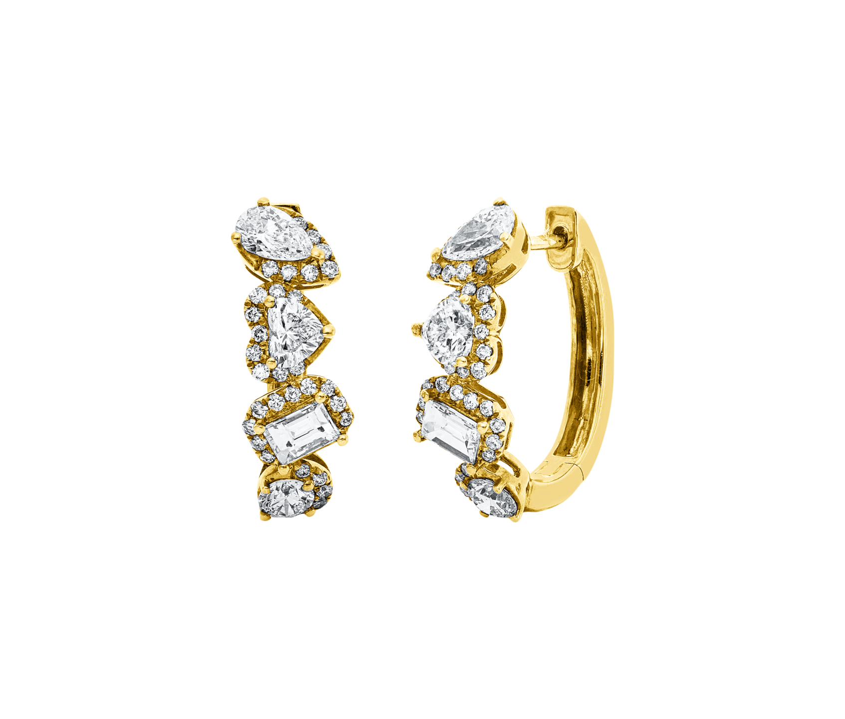 Brogle Selection diamond hoop earrings Brogle Selection diamond hoop earrings