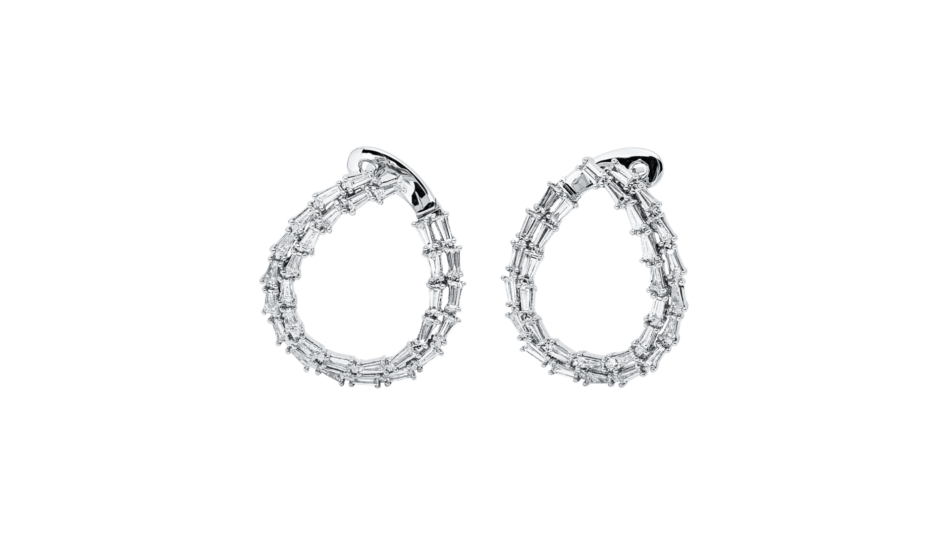 Brogle Selection diamond hoop earrings
