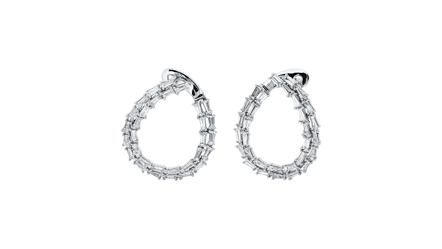Brogle Selection diamond hoop earrings