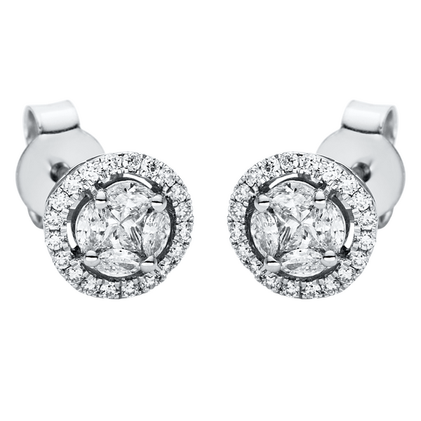 Brogle Selection Illusion diamond stud earrings