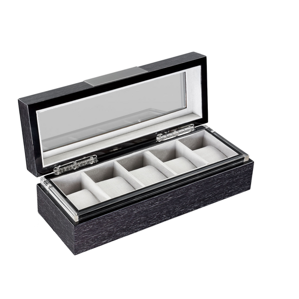 Heisse & Söhne watch box with viewing window Executive 5 Heisse & Söhne watch box with viewing window Executive 5