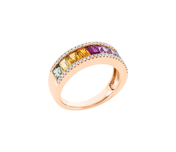Brogle Classic Saphirring Rainbow Brogle Classic Saphirring Rainbow