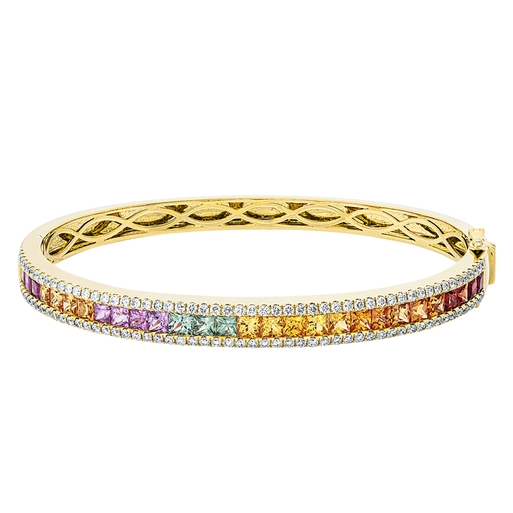Brogle Selection sapphire bangle Rainbow Brogle Selection sapphire bangle Rainbow