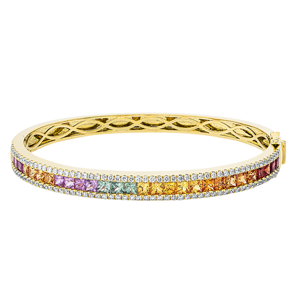 Brogle Selection sapphire bangle Rainbow Brogle Selection sapphire bangle Rainbow