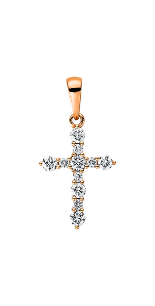 Brogle Classic Kreuzanhänger mit Diamanten