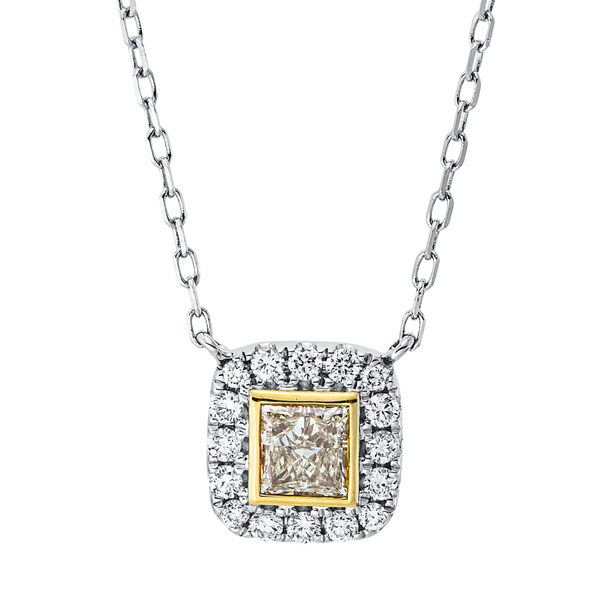 Brogle Classic Kette mit Bicolor Diamantanhänger Brogle Classic Kette mit Bicolor Diamantanhänger