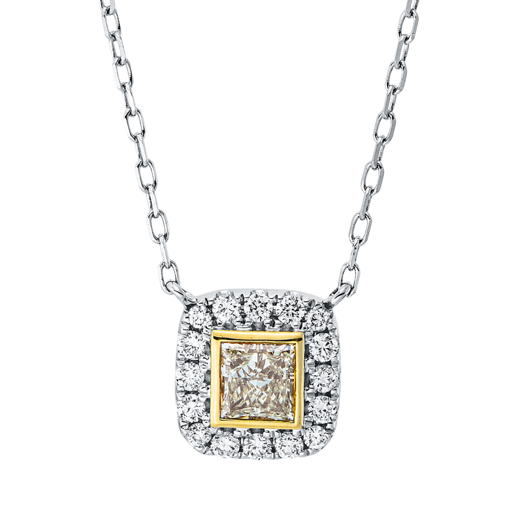 Brogle Classic Kette mit Bicolor Diamantanhänger Brogle Classic Kette mit Bicolor Diamantanhänger