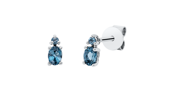 Brogle Classic London topaz stud earrings