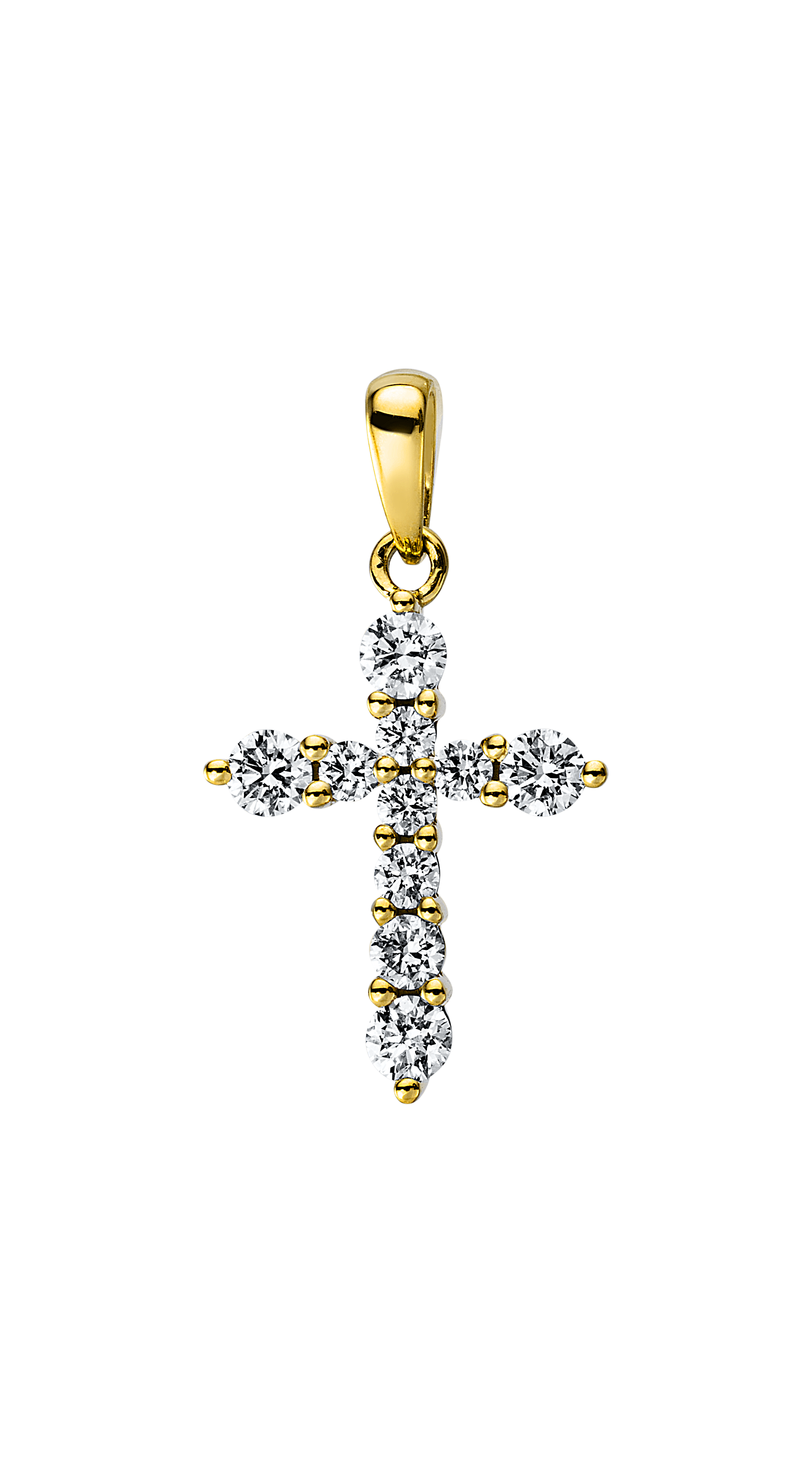 Brogle Classic Kreuzanhänger mit Diamanten