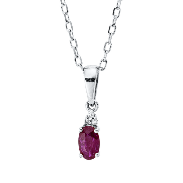 Brogle Classic necklace with ruby pendant Brogle Classic necklace with ruby pendant