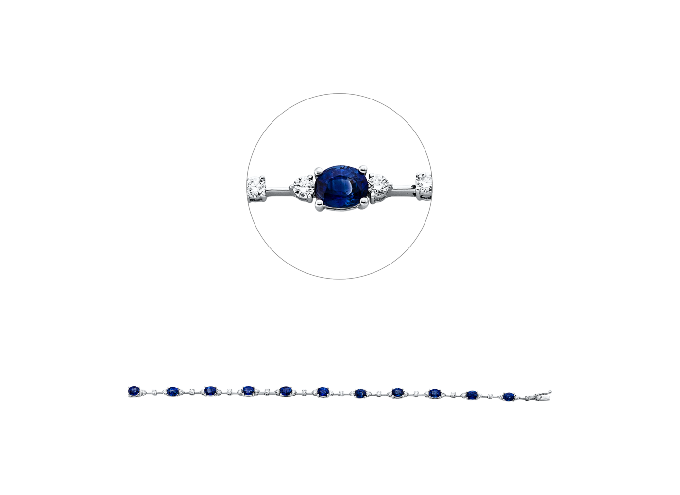 Brogle Selection sapphire bracelet Brogle Selection sapphire bracelet