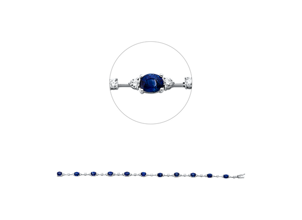 Brogle Selection Saphirarmband Brogle Selection Saphirarmband