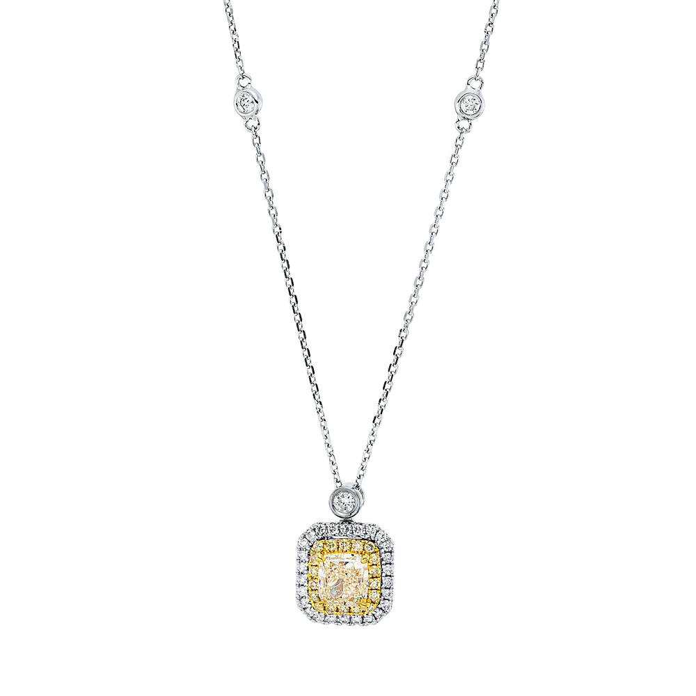 Brogle Selection necklace with bicolour diamond pendant