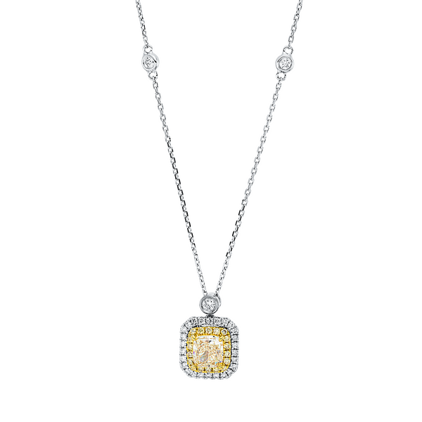 Brogle Selection necklace with bicolour diamond pendant