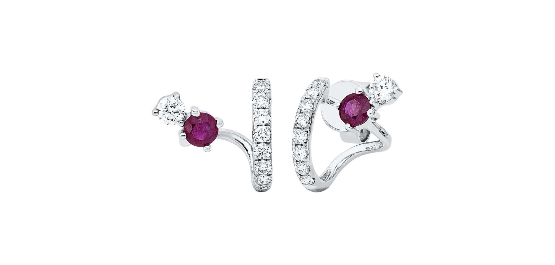 Brogle Classic ruby stud earrings