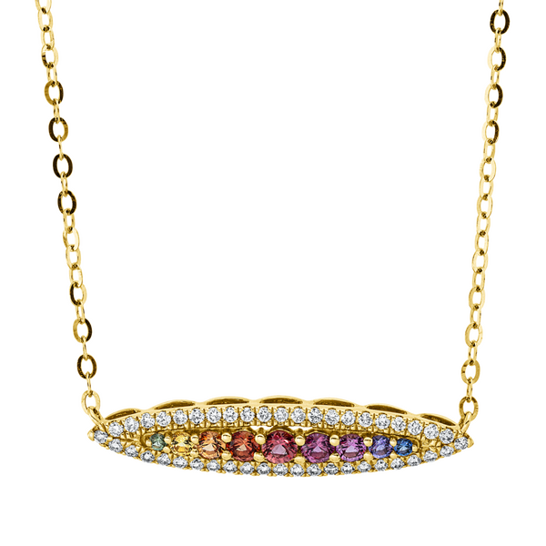 Brogle Classic Kette mit Saphiranhänger Rainbow Brogle Classic Kette mit Saphiranhänger Rainbow