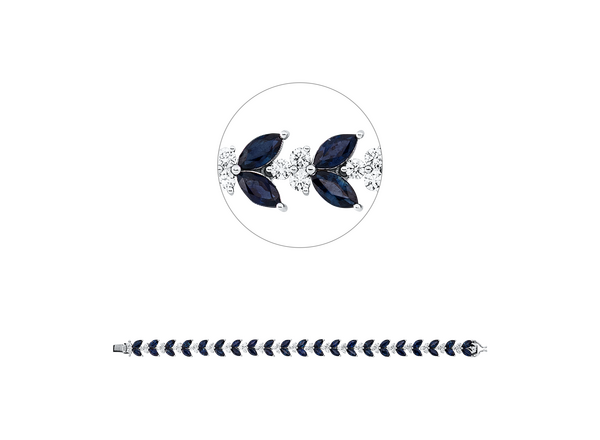 Brogle Selection Saphirarmband Brogle Selection Saphirarmband