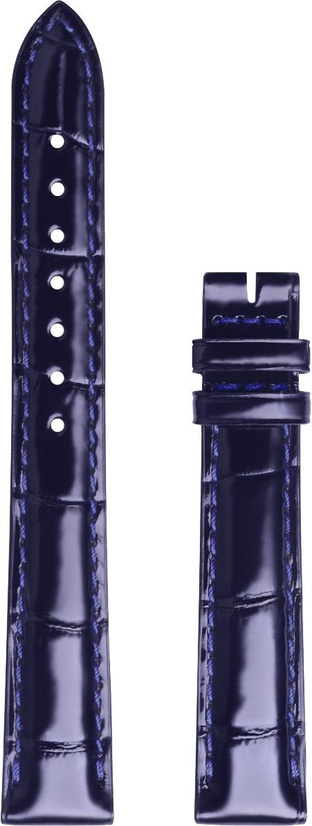 Longines blue alligator leather strap 14/12mm