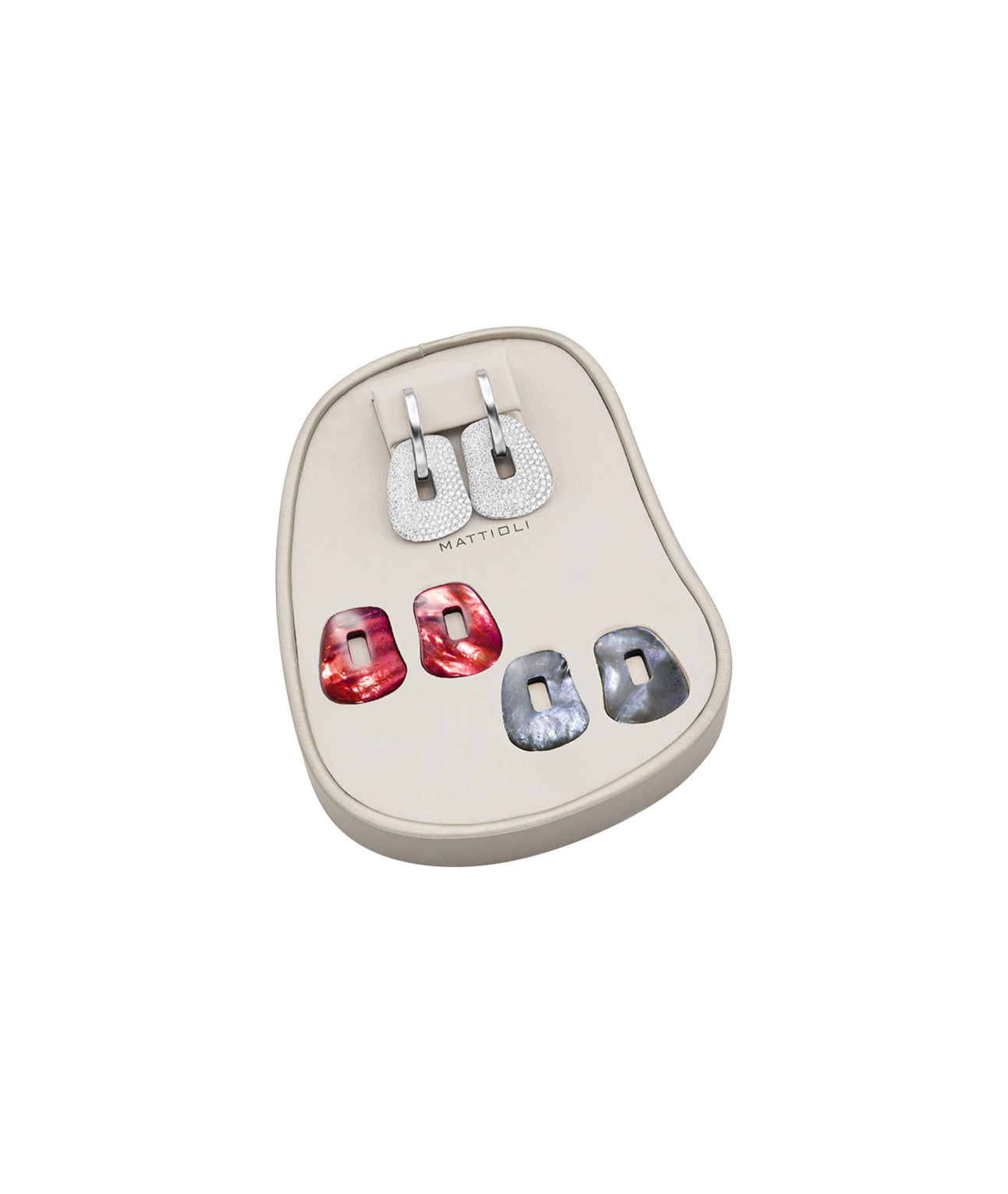 Mattioli Puzzle Ohrringbox, mittelgroß mit 3 Puzzle Paaren Mattioli Puzzle Ohrringbox, mittelgroß mit 3 Puzzle Paaren