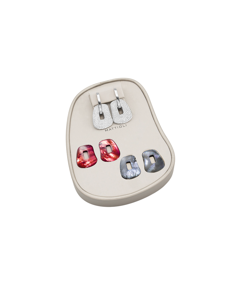 Mattioli Puzzle Ohrringbox, mittelgroß mit 3 Puzzle Paaren Mattioli Puzzle Ohrringbox, mittelgroß mit 3 Puzzle Paaren