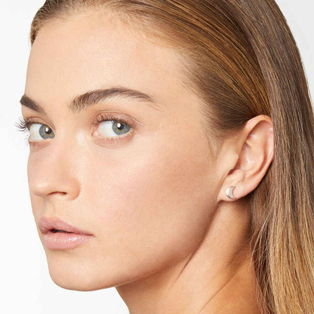 Dodo half moon stud earrings
