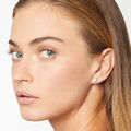 Dodo half moon stud earrings