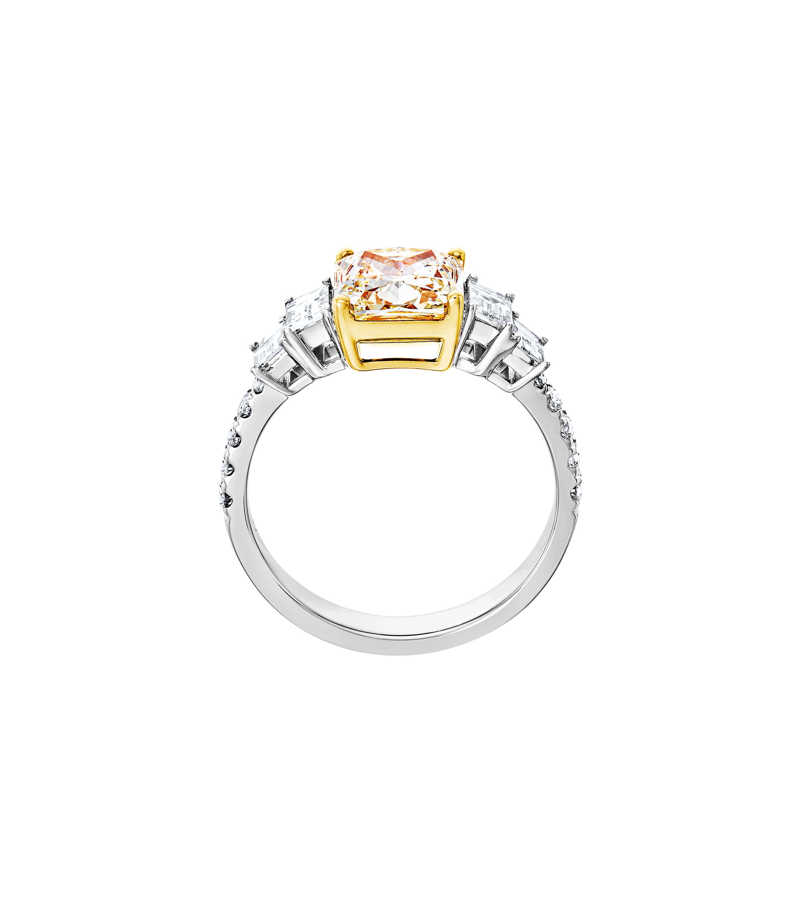 Brogle bicolor solitaire ring Brogle bicolor solitaire ring