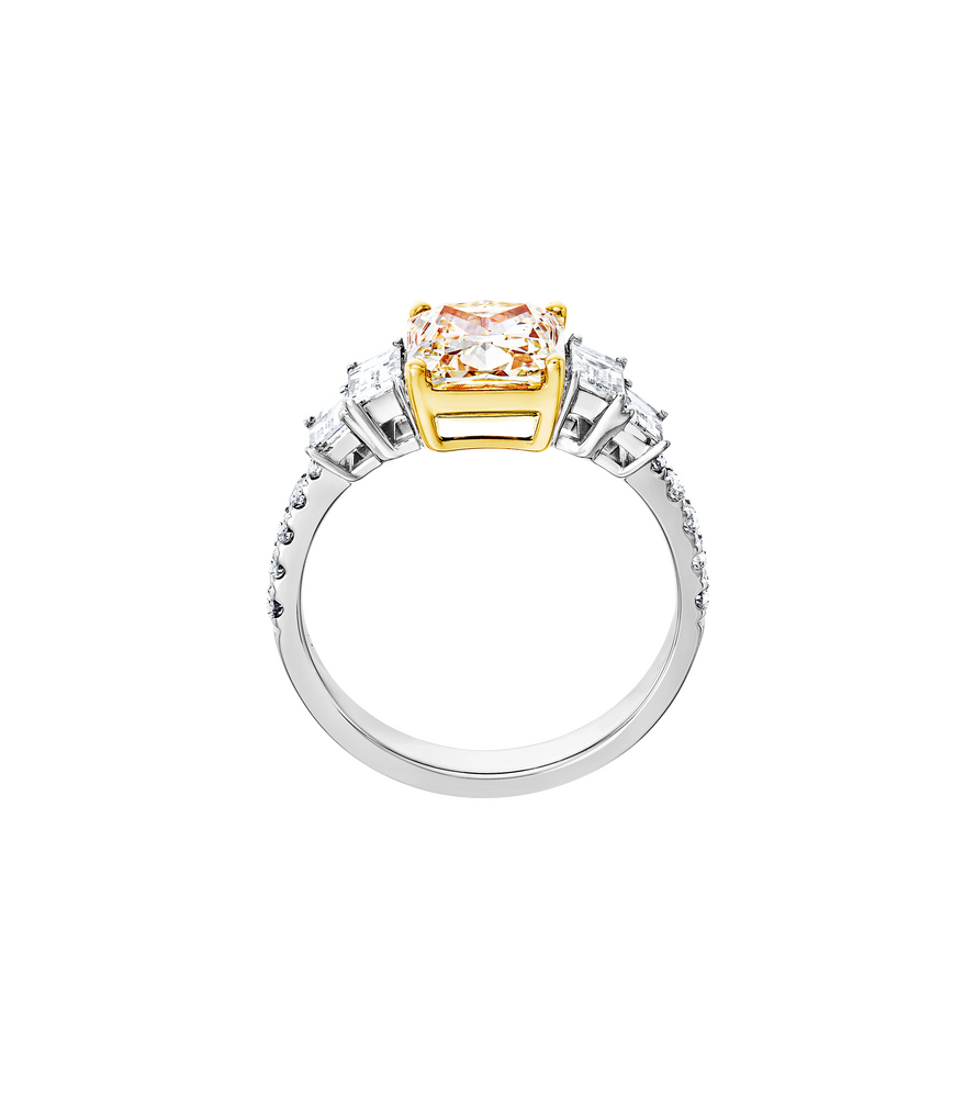 Brogle bicolor solitaire ring Brogle bicolor solitaire ring