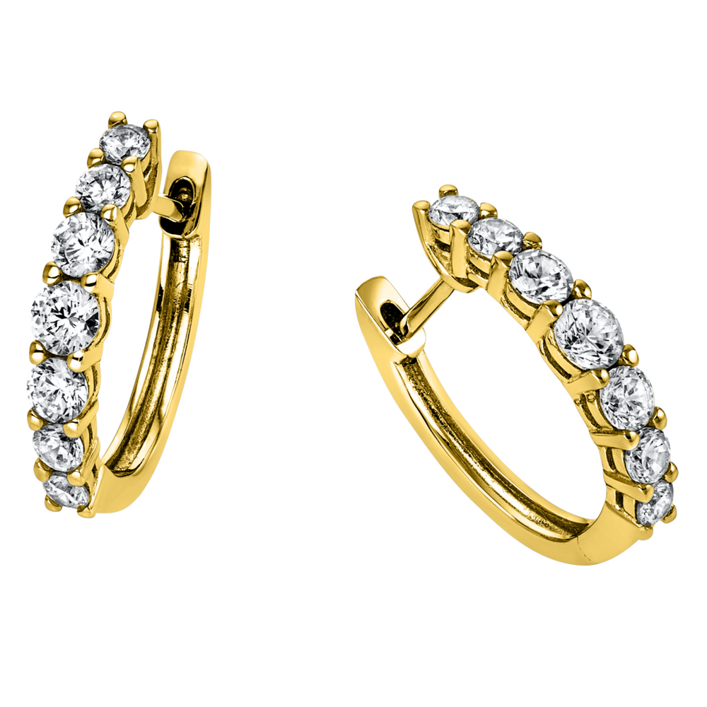 Brogle Selection Eternity diamond hoop earrings