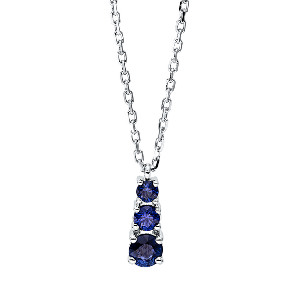 Brogle Classic Kette mit Saphiranhänger