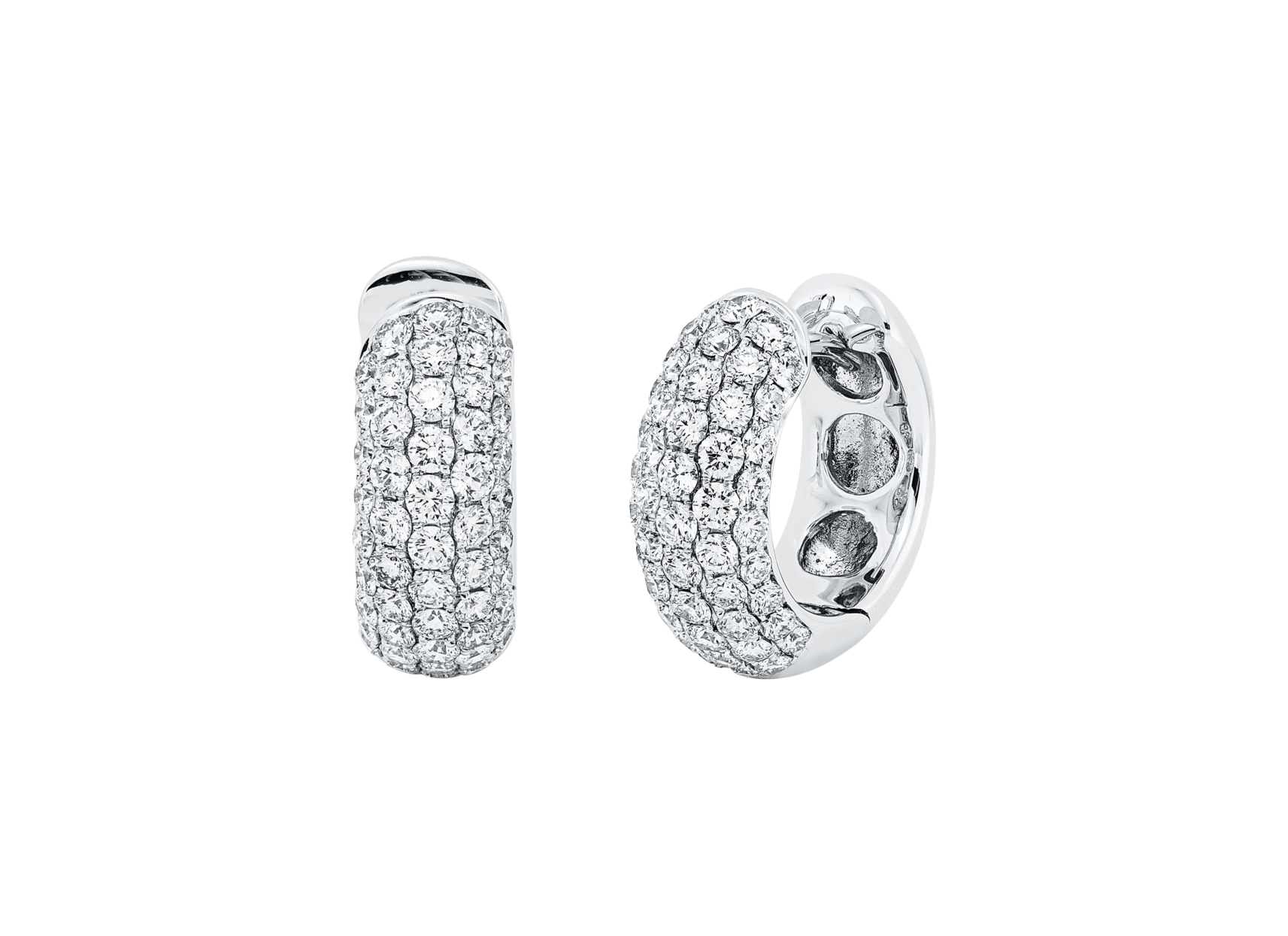 Brogle Selection diamond hoop earrings