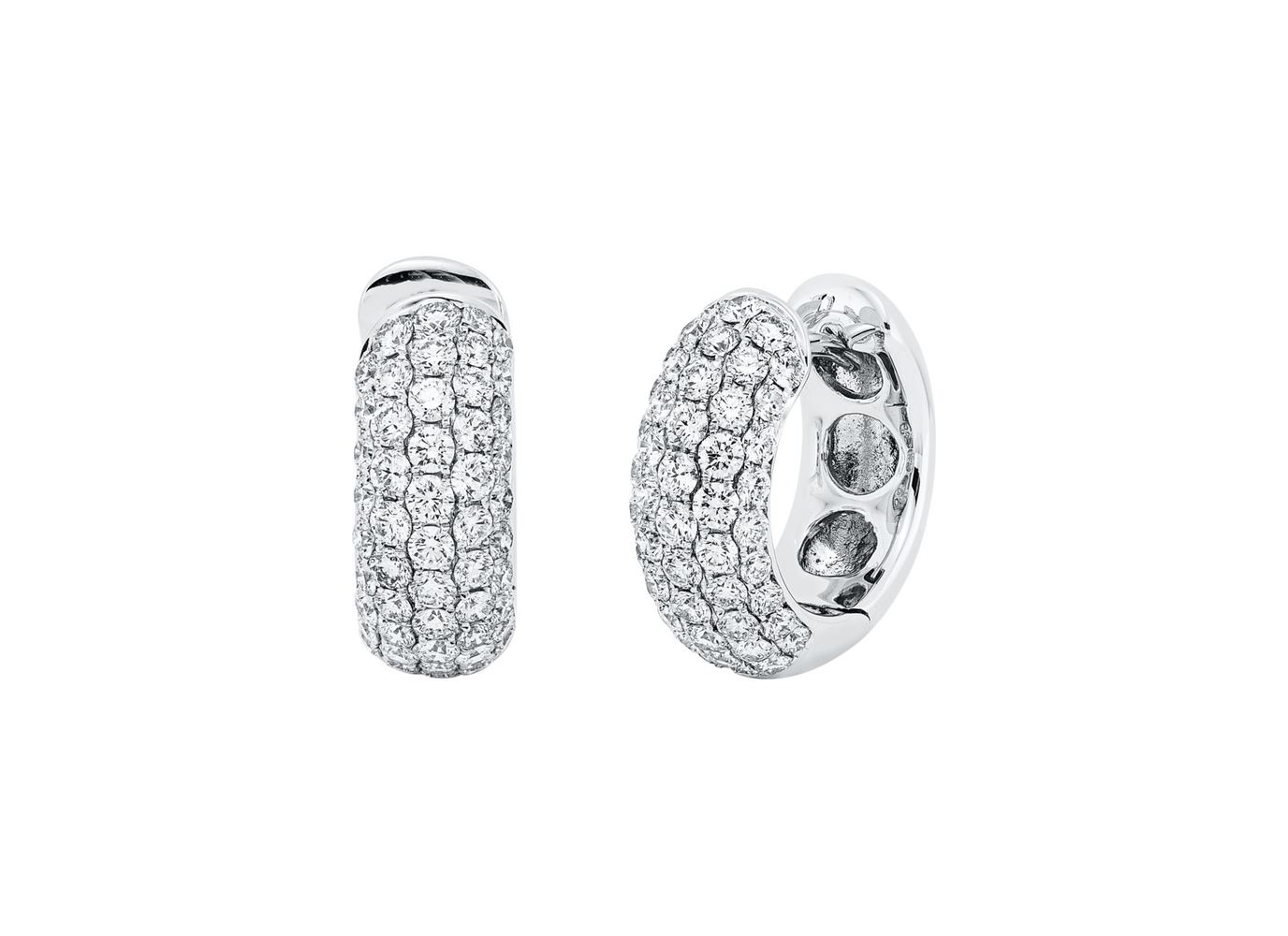 Brogle Selection diamond hoop earrings Brogle Selection diamond hoop earrings