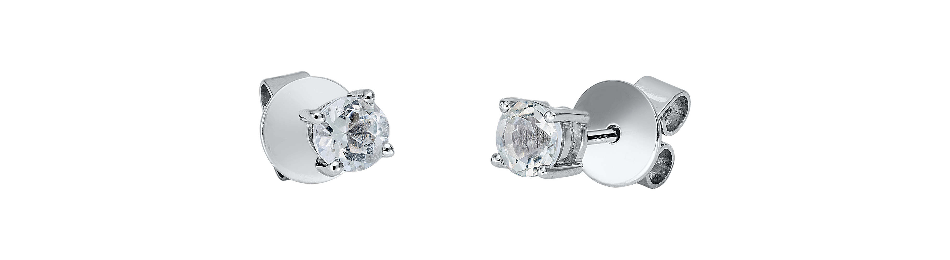 Brogle Classic amethyst stud earrings