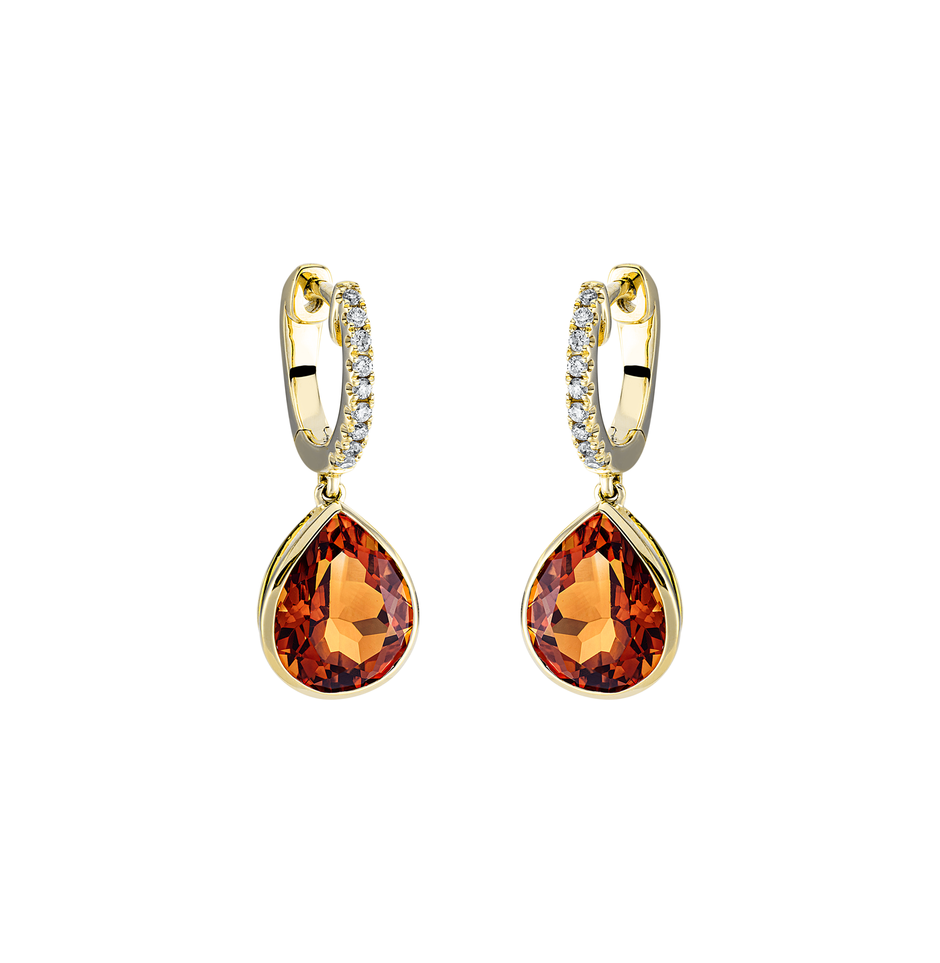 Brogle Classic citrine earrings Brogle Classic citrine earrings
