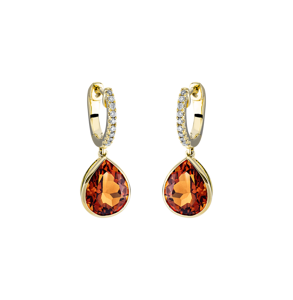 Brogle Classic citrine earrings Brogle Classic citrine earrings