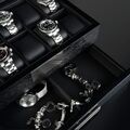 Heisse & Söhne watch box Monteray 10+ ash - black satin finish