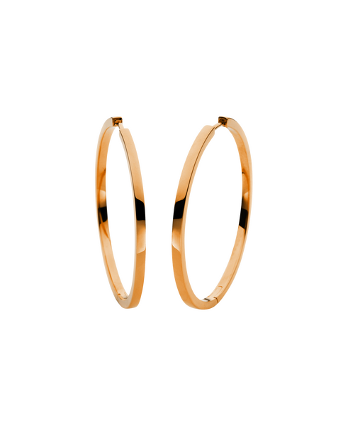 Brogle Classic gold hoop earrings Brogle Classic gold hoop earrings
