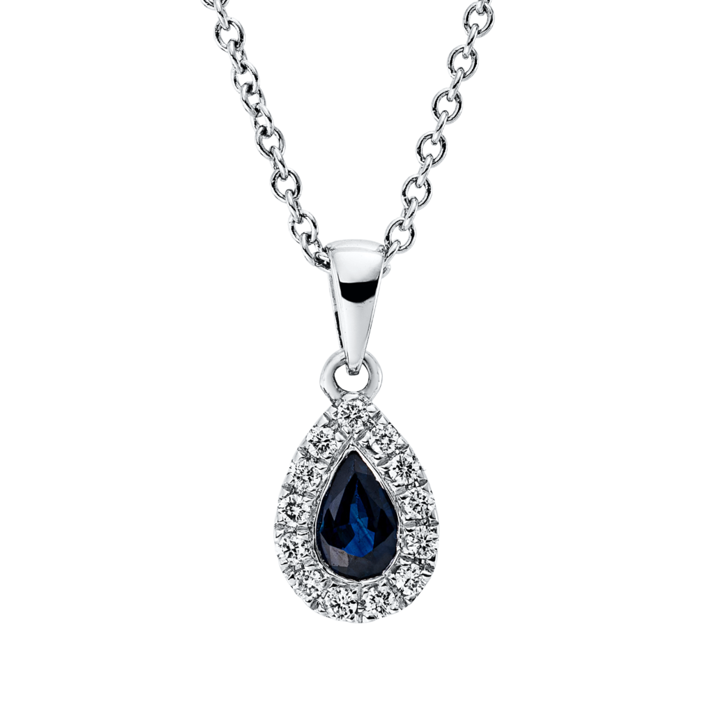 Brogle Classic necklace with sapphire pendant