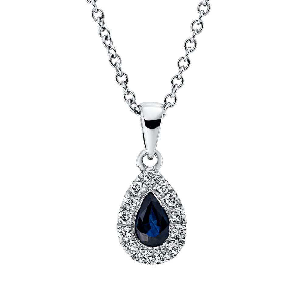 Brogle Classic necklace with sapphire pendant
