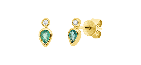 Brogle Classic Smaragdohrstecker