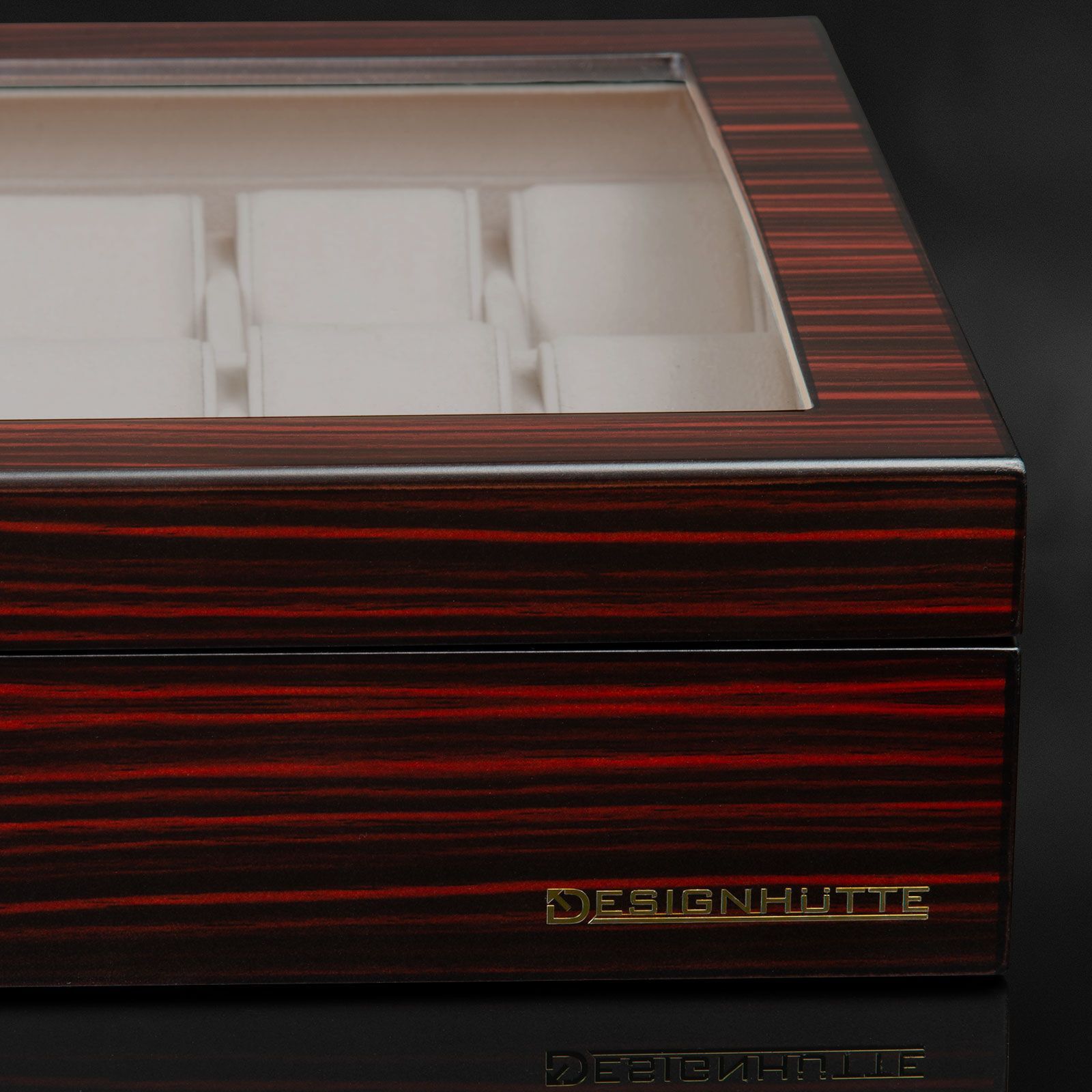 Designhütte Uhrenbox Auckland 24 - Ebony Designhütte Uhrenbox Auckland 24 - Ebony