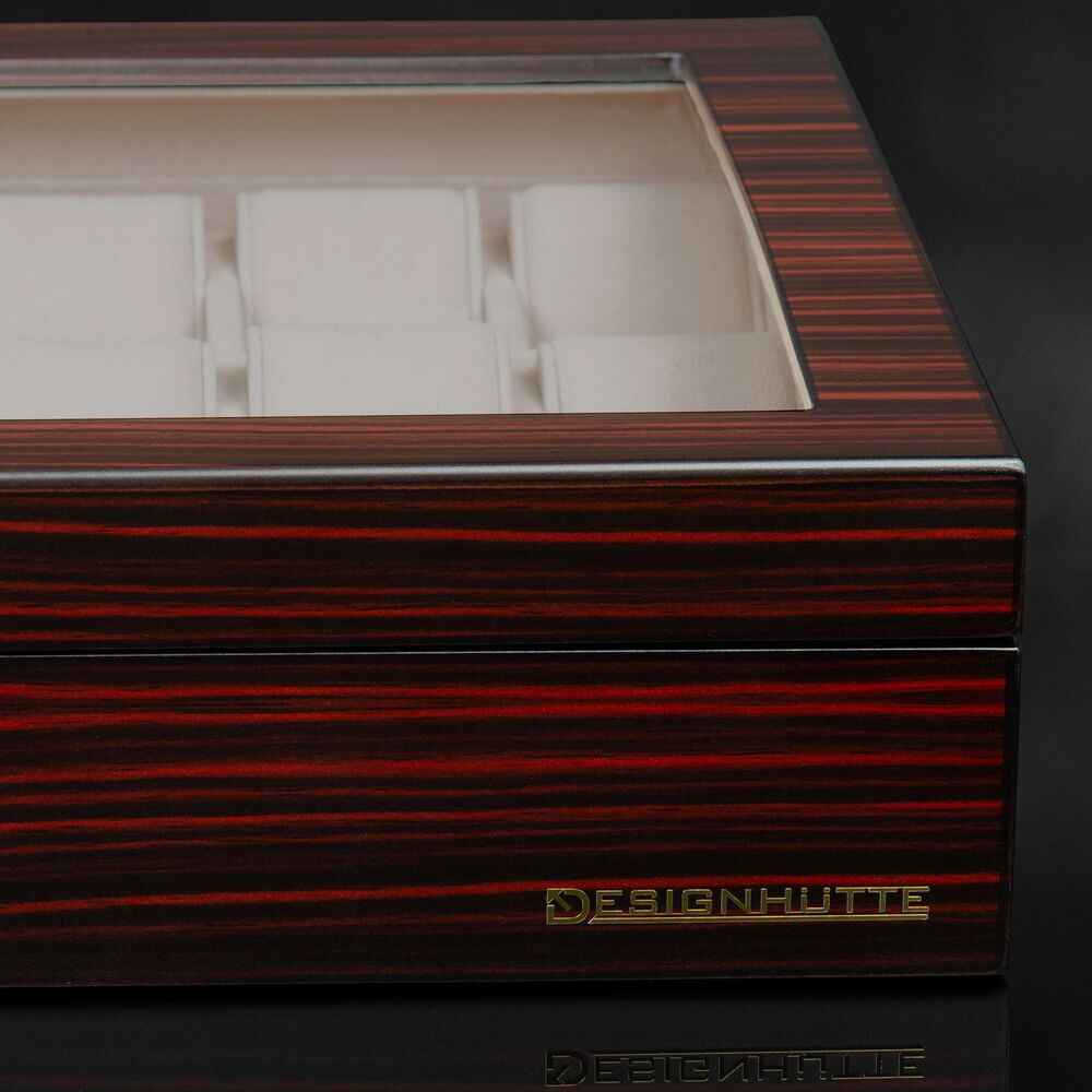 Designhütte Uhrenbox Auckland 24 - Ebony Designhütte Uhrenbox Auckland 24 - Ebony